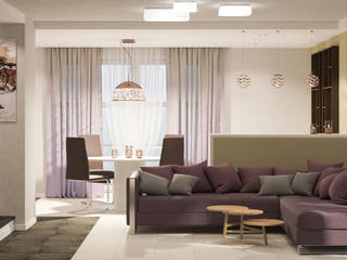 Таунхаус, Center of interior design Center of interior design Eclectic style living room