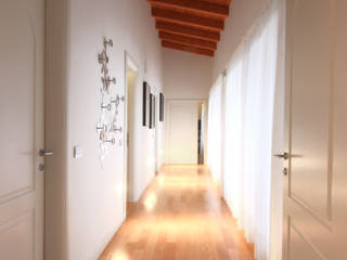 ...dagli esterni agli interni!, VillaBio VillaBio ห้องโถงทางเดินและบันไดสมัยใหม่ ไม้ Wood effect