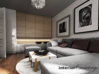 Mieszkanie na Ursynowie, InteriorConcierge InteriorConcierge Modern living room