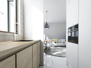 Kuchnia - Zielony Żoliborz, InteriorConcierge InteriorConcierge Modern kitchen