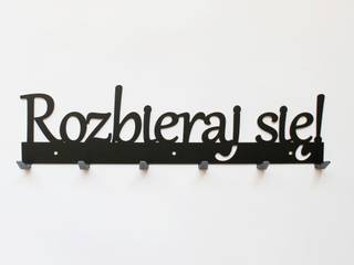 Wieszak na ubrania Rozbieraj się, świetny pomysł na prezent, Art-Steel Art-Steel Moderne muren & vloeren IJzer / Staal