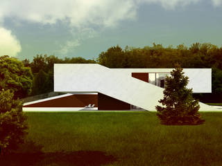 Dom na przestrzał, DISM Architekci DISM Architekci Rumah Modern