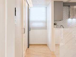 목동 1단지 아파트 인테리어_오래된 아파트의 색다른 변신, Design A3 Design A3 Koridor & Tangga Modern Kayu Wood effect