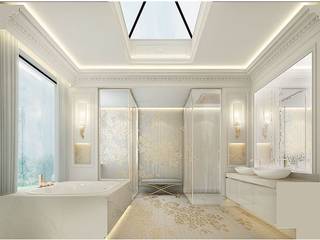 Stunning Bathroom Design Ideas, IONS DESIGN IONS DESIGN 미니멀리스트 욕실 타일 멀티 컬러