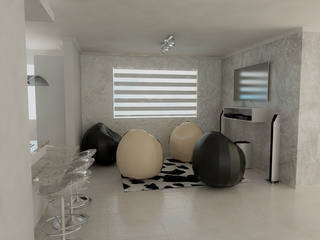 Diseño 3D de Salón Residencial, Sixty9 3D Design Sixty9 3D Design 现代客厅設計點子、靈感 & 圖片