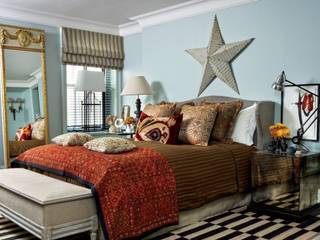 Star and Stripes: A Perfect Home Décor Guide, Meghraj Singh Beniwal Meghraj Singh Beniwal モダンスタイルの寝室 ベッド＆ヘッドボード
