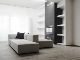 LOFT | LV , DIVA architetti DIVA architetti Modern living room Textile Amber/Gold
