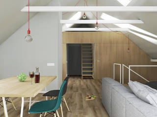 Projekty, biuro40 biuro40 Modern dining room