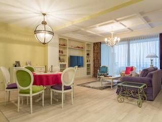 Квартира в стиле прованс , Bellarte interior studio Bellarte interior studio Salones mediterráneos