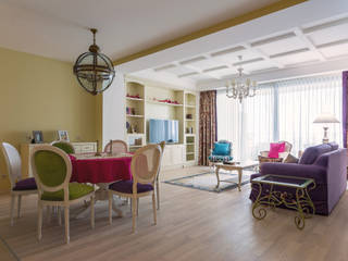 Квартира в стиле прованс , Bellarte interior studio Bellarte interior studio Mediterranean style living room