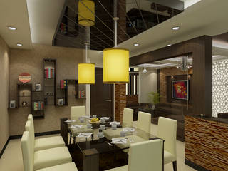 Noida Residence , The Brick Studio The Brick Studio Modern Kitchen