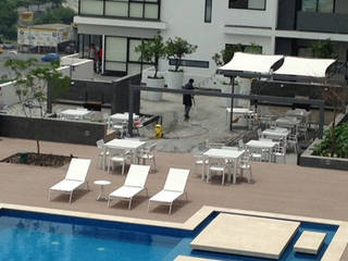 TERRAZA MONTERREY, SINDO OUTDOOR SINDO OUTDOOR Modern pool Aluminium/Zinc