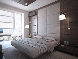 Апартаменты "Умный дом", Grafit Architects Grafit Architects Minimalist bedroom