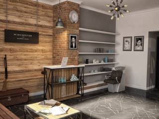Barber Shop "Winchester", Grafit Architects Grafit Architects Commercial spaces