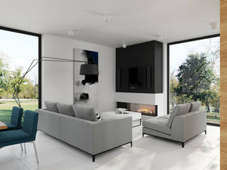 PODKOWA LEŚNA, TutajConcept TutajConcept Modern Living Room