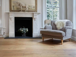 West London Engineered Oak Project , 3 Oak Wood Flooring 3 Oak Wood Flooring Ruang Keluarga Klasik Kayu Buatan Transparent