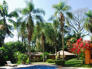 CASA ILHA DE IRAKLIA – PAISAGISMO, Eduardo Novaes Arquitetura e Urbanismo Ltda. Eduardo Novaes Arquitetura e Urbanismo Ltda. Tropical style garden