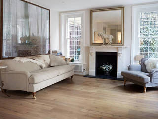 West London Engineered Oak Project 3 Oak Wood Flooring Klassische Wohnzimmer