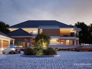 Dieses Haus ist einfach mal anders.. Unser Entwurf LK&1295, LK&Projekt GmbH LK&Projekt GmbH Moderne Häuser