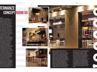 Room 55 - Lounge Bar, Architetto Sandro Leggio - Area6 Architetto Sandro Leggio - Area6 Commercial spaces Wood Wood effect