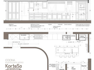 Reforma integral de piso sobre Av. Libertador, KorteSa arquitectura KorteSa arquitectura Cuisine originale