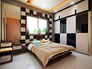 residential interiors, Studio Polygon Studio Polygon Modern style bedroom Wood Wood effect