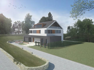 Villa in Falkenstein, Achtergarde + Welzel Architektur + Interior Design Achtergarde + Welzel Architektur + Interior Design