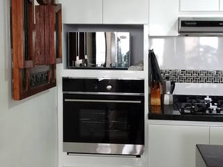 Remodelación integral apartamento 2, Remodelar Proyectos Integrales Remodelar Proyectos Integrales Modern kitchen MDF White
