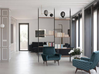 Casa M, 3C+M architettura 3C+M architettura Minimalist living room