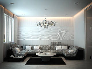 "Омний" квартира в Ростове-на-Дону, Акимов Акимов Modern living room