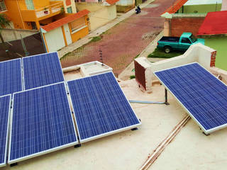 Sistema solar residencial de interconexión a CFE, Vumen Vumen Nhà phong cách công nghiệp
