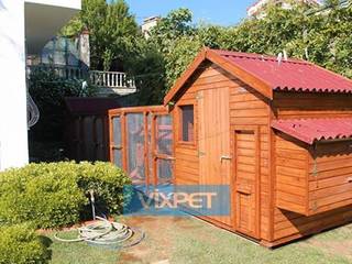 VİXPET TAVUK KÜMESLERİ 35 TAVUK, Vixpet Hayvan Barınakları Vixpet Hayvan Barınakları حديقة خشب Wood effect