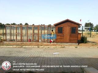 BAHÇELİ TAVUK KÜMESİ - 60 TAVUK, Vixpet Hayvan Barınakları Vixpet Hayvan Barınakları Jardines de estilo clásico Madera Acabado en madera