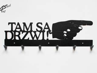 Wieszak na ubrania Tam są drzwi! świetny pomysł na prezent, Art-Steel Art-Steel الممر الحديث، المدخل و الدرج الحديد / الصلب