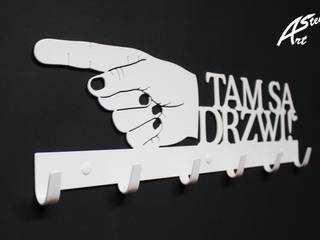 Wieszak na ubrania Tam są drzwi! świetny pomysł na prezent, Art-Steel Art-Steel جدران الحديد / الصلب