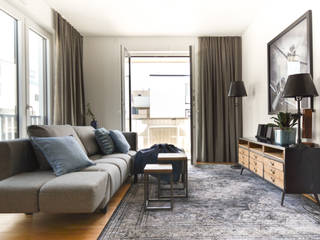 Redesign Projekt "Industrial Style", Luna Homestaging Luna Homestaging Industrial style living room