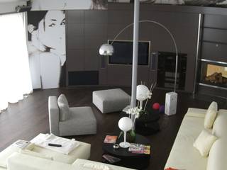 ein ganz besonderes Wohnzimmer, Tischlerei Krumboeck Tischlerei Krumboeck Eclectic style living room Wood