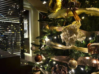 Decoración navideña hotel 4 estrellas en Las Ramblas de Barcelona, Cor d'estel Cor d'estel Ogród wewnętrzny