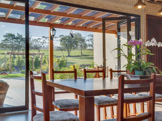 Casa de Campo, Juliana Lahóz Arquitetura Juliana Lahóz Arquitetura Country style dining room