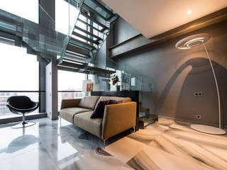 Просто квартира, Хандсвел Хандсвел Industrial style living room Aluminium/Zinc Grey