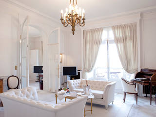Living Rooms, Gracious Luxury Interiors Gracious Luxury Interiors Klassische Wohnzimmer Weiß