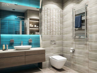 Lagoon, MAGENTLE MAGENTLE Minimalist style bathroom Tiles