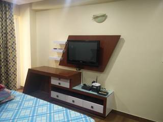 4BHK Rangoli Garden, Shape Interiors Shape Interiors Living roomTV stands & cabinets