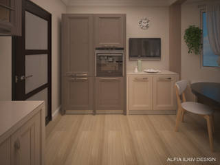 MOSKOVSKIY, Alfia Ilkiv Interior Designer Alfia Ilkiv Interior Designer Cocinas de estilo ecléctico Tablero DM