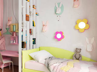 "Детская комната юной мечтательницы" , Samarina projects Samarina projects Minimalist nursery/kids room