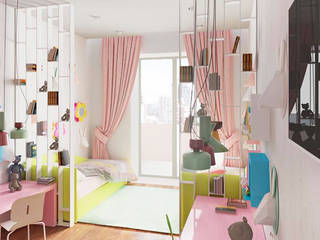 "Детская комната юной мечтательницы" , Samarina projects Samarina projects Minimalist nursery/kids room