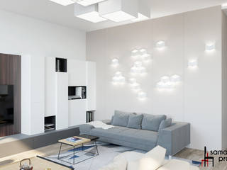 "Изящный минимализм" , Samarina projects Samarina projects Minimalist living room