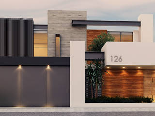Casa Las Aguilas, Besana Studio Besana Studio Moderne Häuser Beige