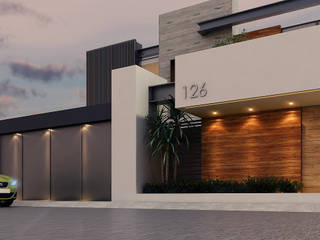 Casa Las Aguilas, Besana Studio Besana Studio Moderne Häuser Beige