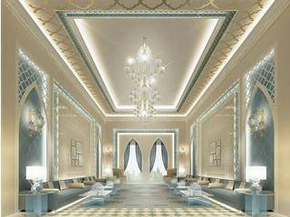 Majlis Design in Contemporary Flair, IONS DESIGN IONS DESIGN Eclectic style living room Marble